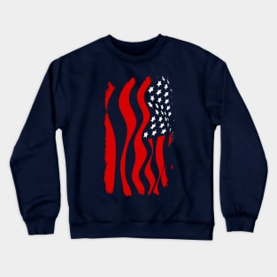 Cool American Flag Crewneck Sweatshirt